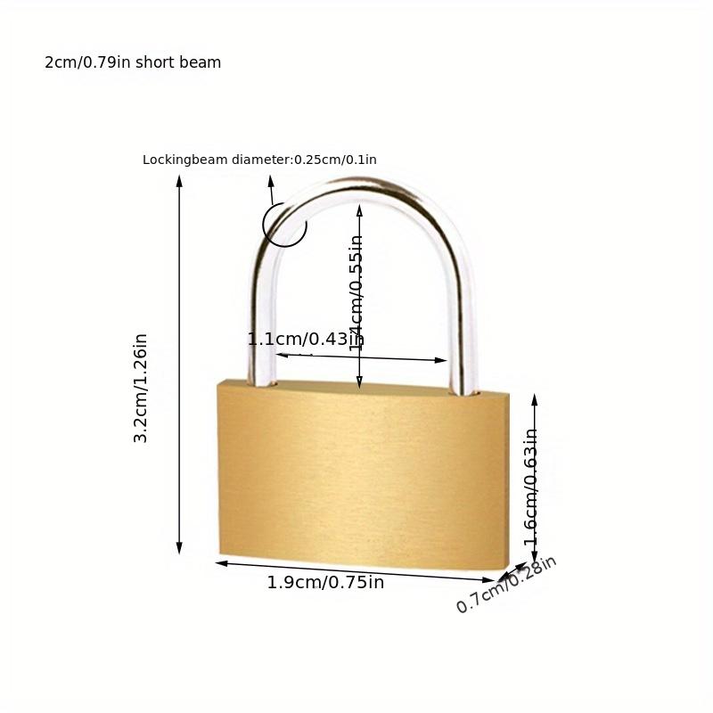 

Медный навесной замок с длинным/коротким лучом, маленькие замки для шкафчиков для багажа, фурнитура для обустройства дома 20 мм, 30 мм, 40 мм, 50 мм, в комплект входят 3 ключа