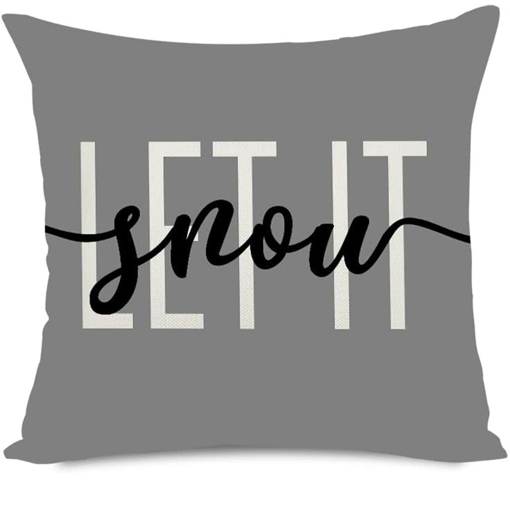 Christmas Magic: Snowman, Gnome, and Winter Hello Pillow Covers sofas, bedroom pillow covers, holiday gifts