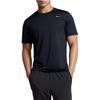 Nike Solid Color Crew Neck Logo Short Sleeve T-Shirt Men Tops Black 718833-010
