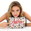 Vriendschap Make-up Tas Cadeaus Inspirerende Quote Make-up Pouch Vrouwen Make-up Organizer Etui Vriendschapscadeau voor BFF Zus Beste Vriendin
