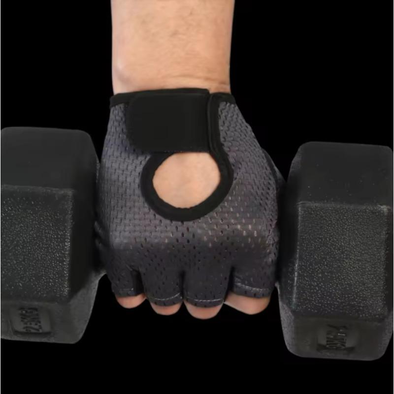 Sport Handschuhe Atmungsaktiv Anti-Rutsch Radfahren Fingerlose Handschuhe Fitnessstudio Training Fitness Eis Seide Handschuhe Herren Damen Gewichtheben Handschuhe
