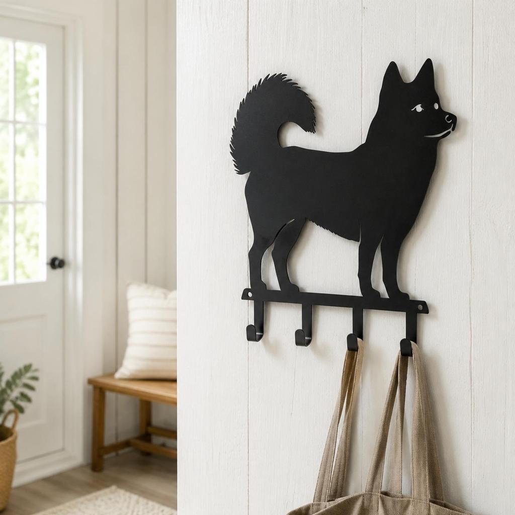 Key Hook Rack Decorative with Hooks Space-Saving for Kitchen, Bathroom