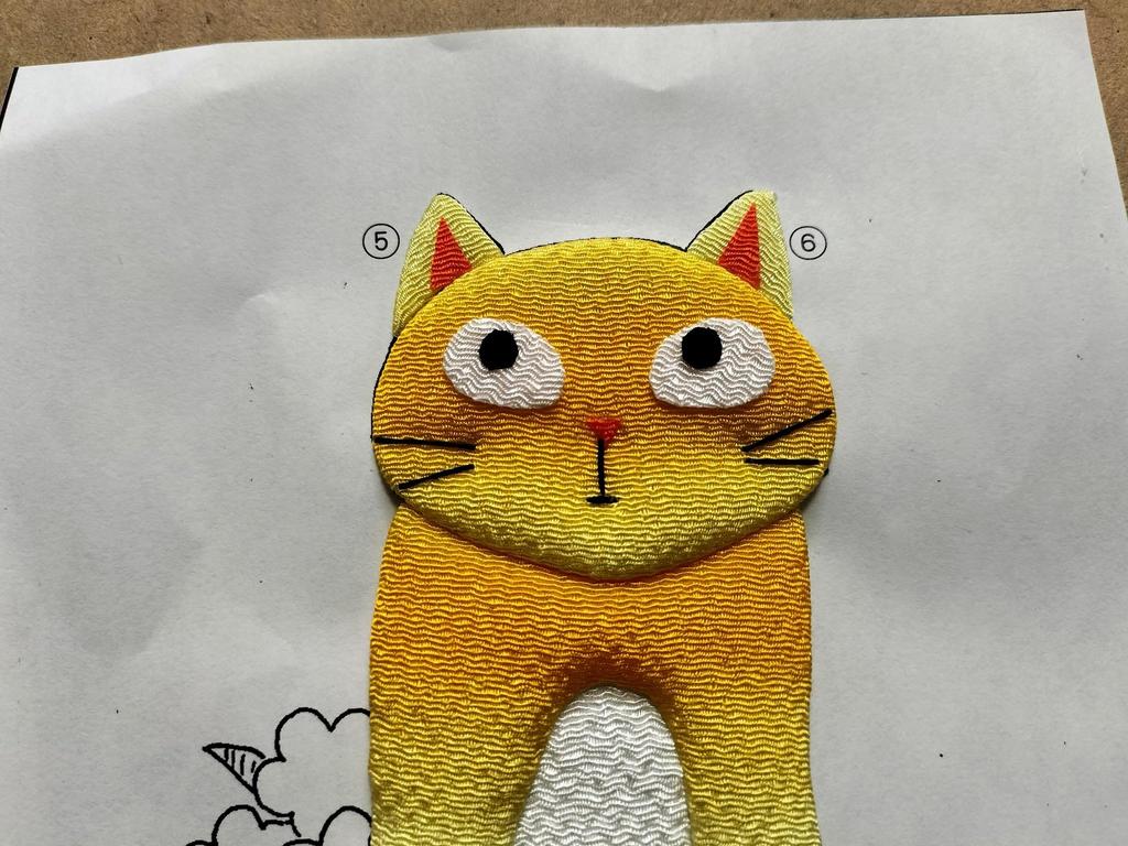 Bouquet of Tabby My Beloved Cat Chirimen Craft Kit Cats, Tapestry,