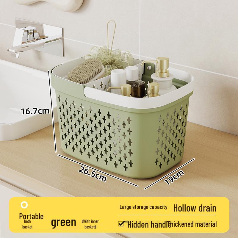 Shower Caddy Tote for Student Toiletries and Dorm Bath Storage
