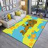Halloween Cartoon Comedy Adventure Movie Scooby-Doo Carpet Is Suitable for Living Room and Bedroom Doormats Office Balcony Decorative Carpet V7