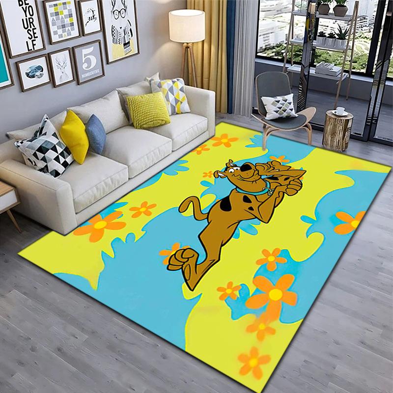 Halloween Cartoon Comedy Adventure Movie Scooby-Doo Carpet Is Suitable for Living Room and Bedroom Doormats Office Balcony Decorative Carpet V7