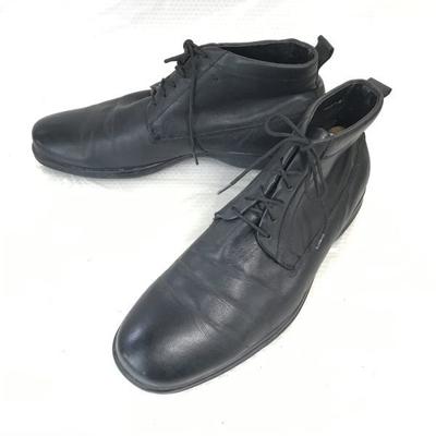 Le Saunda Leather Chukka Boots [41/25.5-26.0/Black] Hong Kong Luxury(USED)
