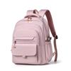 Solid Color Water-Repellent Backpack, 15.6-inch Oxford Cloth, for Junior High, High School, and College Students - Casual Travel Bag