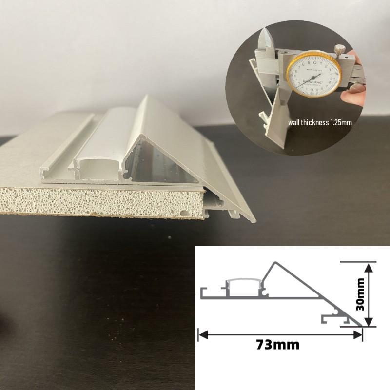 Beveled Linear Ambient Light: 45° Cove Ceiling Strip with Reflective Trough