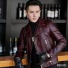 Spring and Autumn New Leather Jacket Motorcycle Leather Jacket Men's Short Slim Handsome Youth Men's Jacket Trend