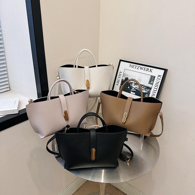 Vintage Bucket Women's Bag Summer New Commuter Single Shoulder Crossbody Bag Bags Large Capacity Handheld Tote Bag