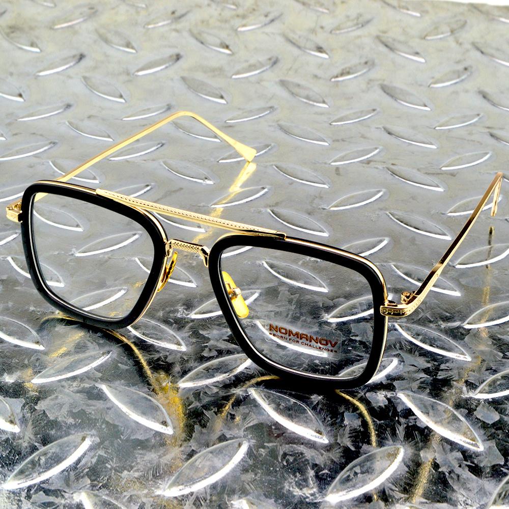 Oversized Double Bridge Popularity Spectacles eyeglasses Optical frame золотой