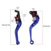 1Pair CNC Aluminum Alloy Motorcycle Brake Handle Motorbike Modification Brake Handle Motorcycle Clutch Drum Brake Lever Handle