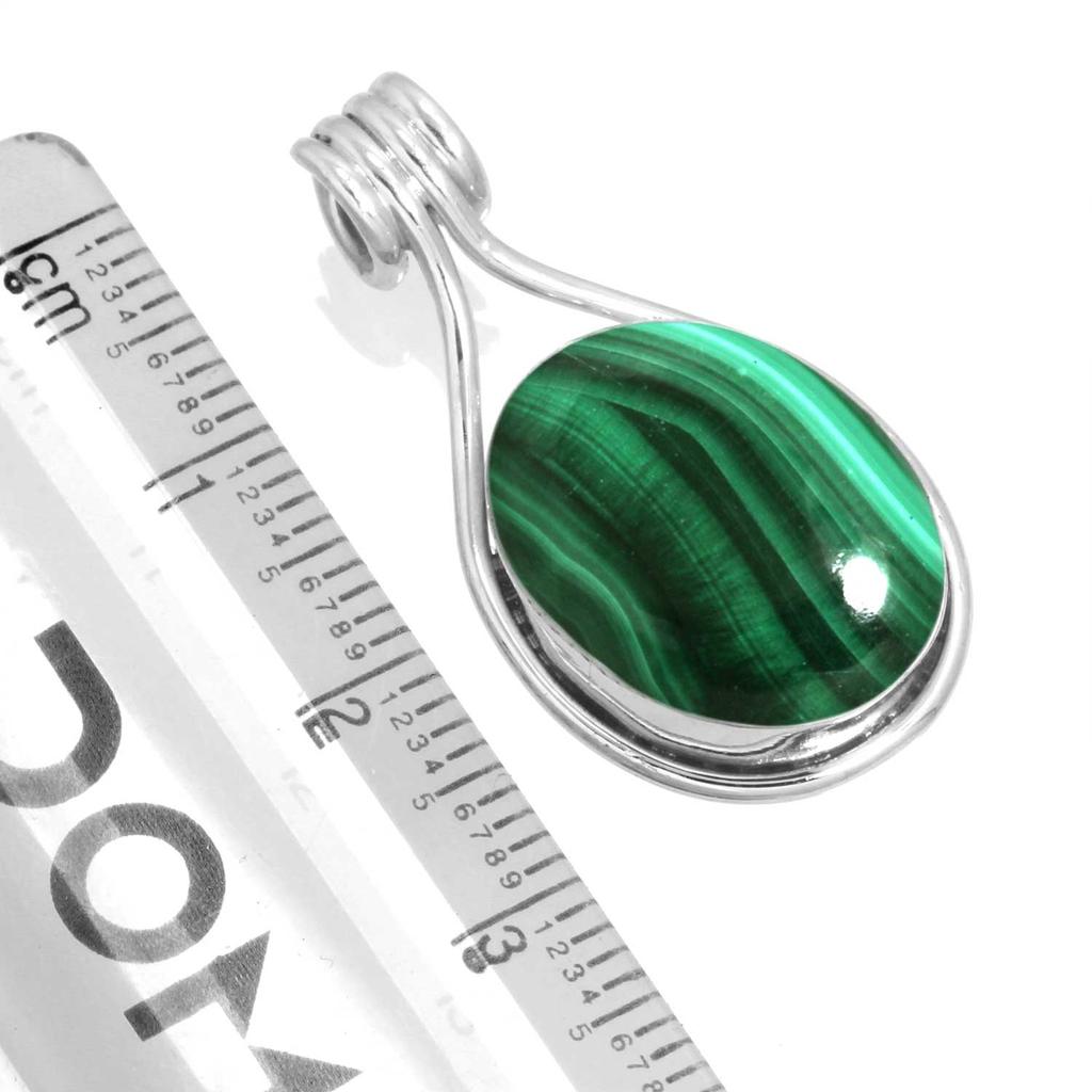 925 Sterling Silber Anhänger Damen Edelstein Handgefertigter Schmuck Neujahrsgeschenk Malachit Regenbogenmondstein Rosenquarz Roter Stein Rauchtopas Tigerauge Boho