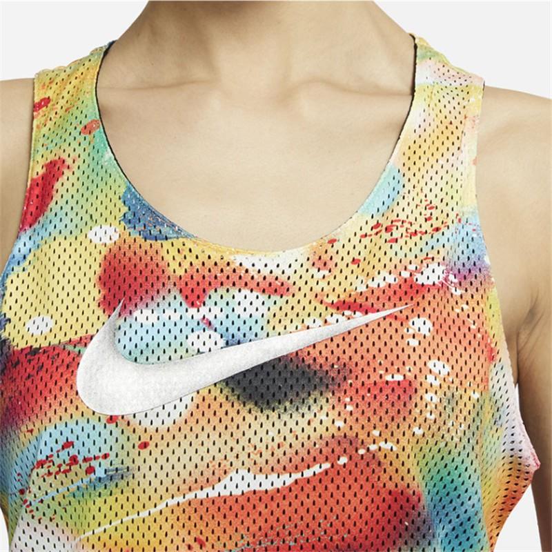 Nike Tie-Dye Print Full Print Sleeveless Sports Tank Top Women Tops Multicolor DJ5221-010