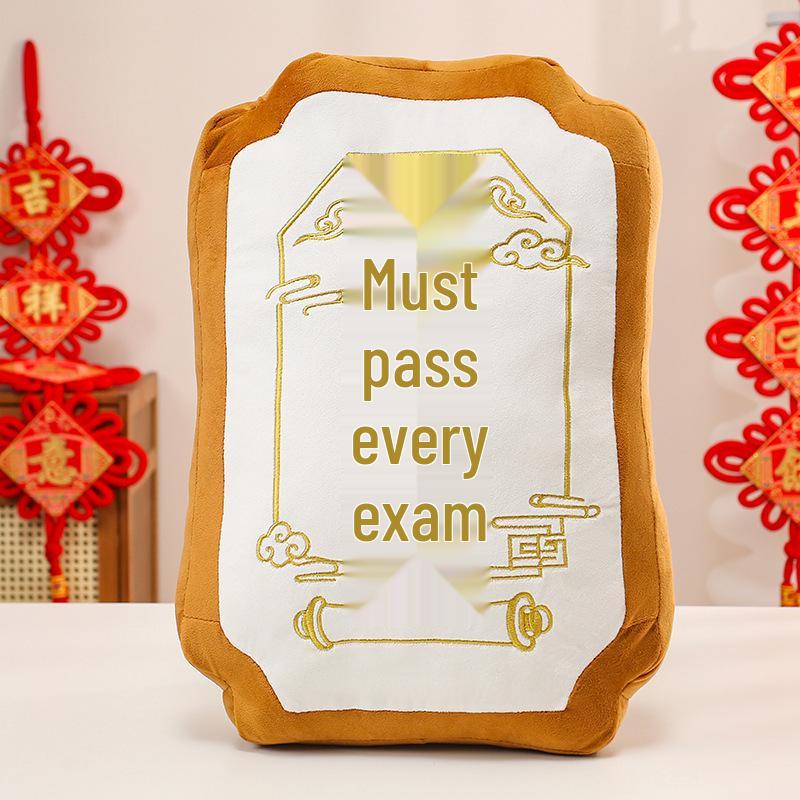 

Auspicious Prayer Talisman Pillow - Attract Wealth, Peace & Exam Success - Perfect Gift for Friends, Family, Students. 45x30x6CM, approx. 400g