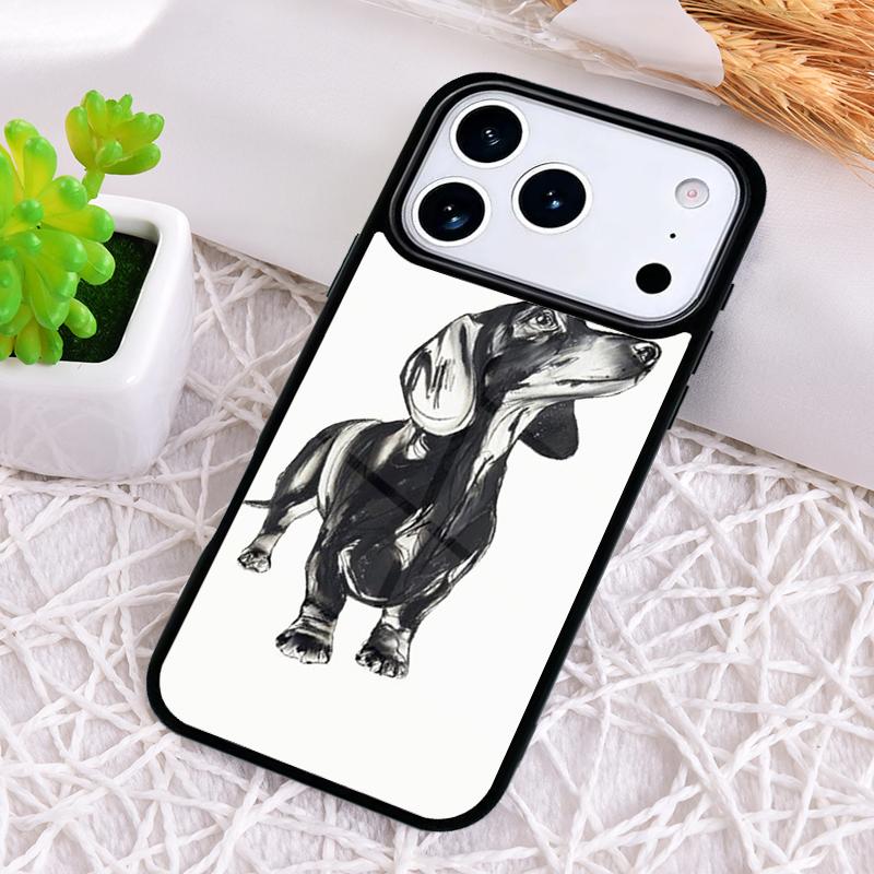 Anatomy Of a Dachshund Print Phone Case for iPhone 17 Air 16 15 11 12 14 13 Pro Max Shockproof Cover
