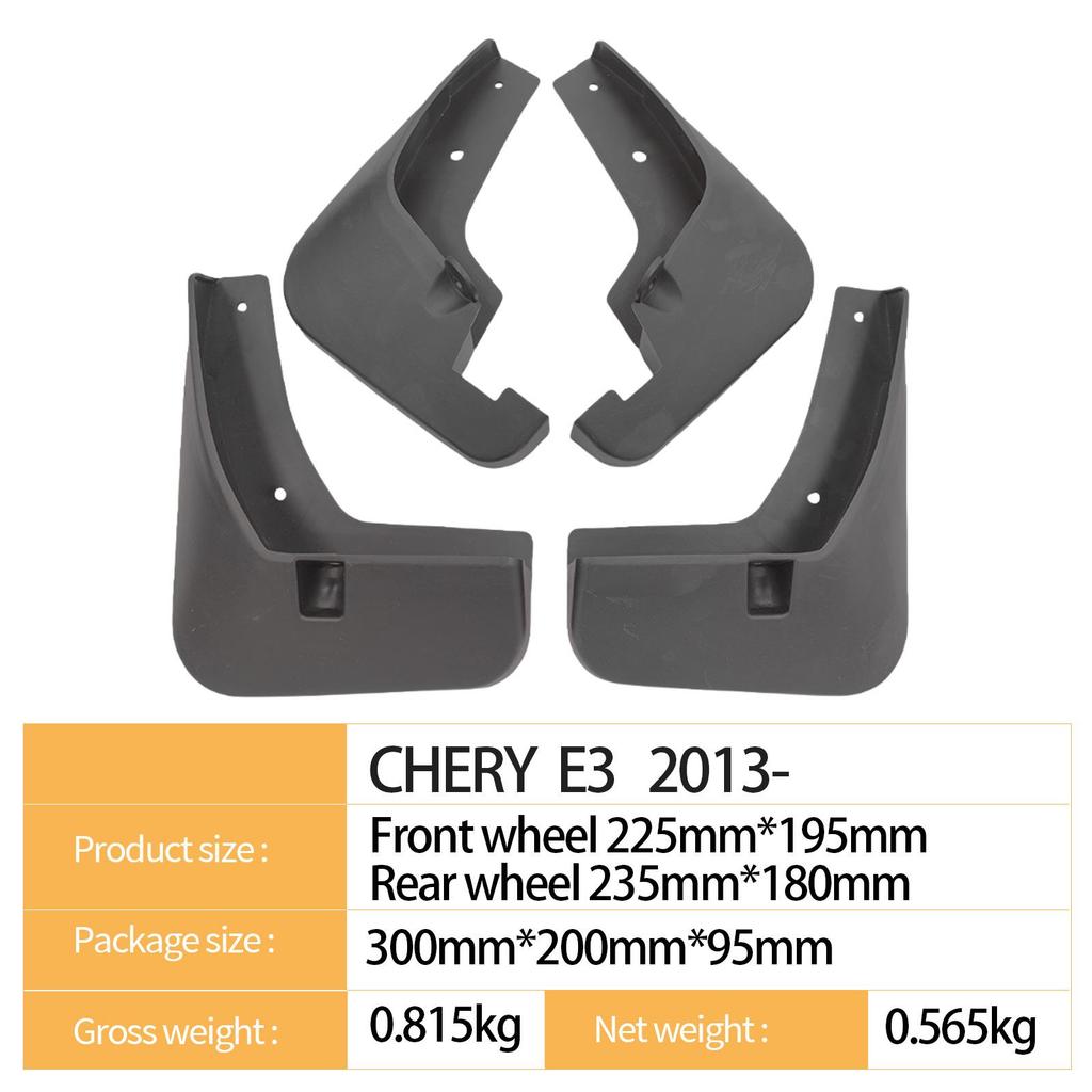Compatible Mudguard for 2013 Chery E3 Car Tire