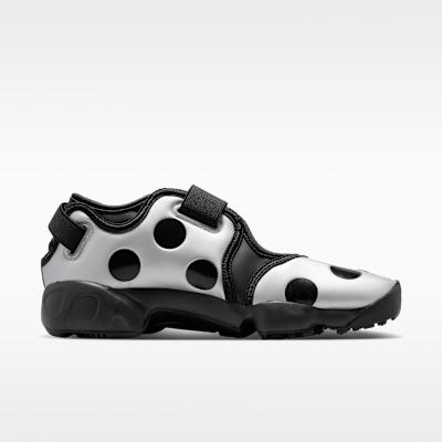 Nike Wmns Air Rift 'Polka Dots Black Metallic Silver'