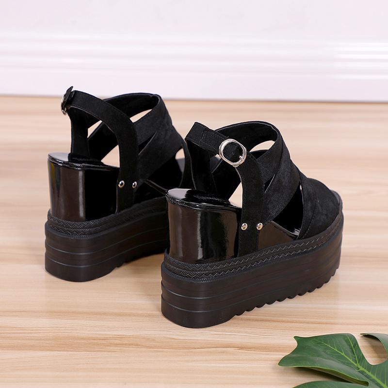 Fashion 12CM Open Toe Platform Mules Sandals  Ladies' Slippers Platform Luxury Slides Slipers Women Designer Summer Rome Slippers Platfo