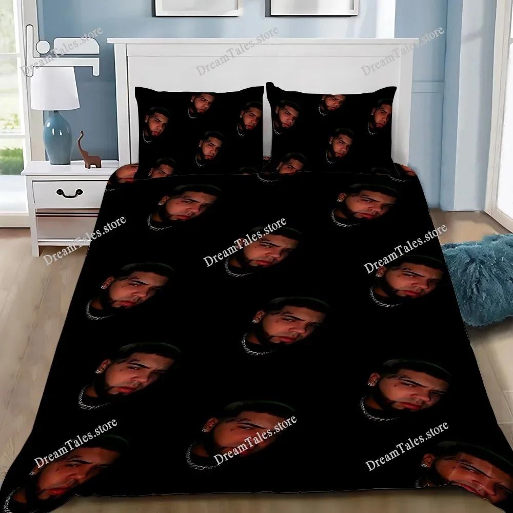 Anuel AA Real Hasta La Muerte Duvet Cover Pillowcase Bedding Set Adult Boy Girl Bedroom Decoration Children Gift Single Double74