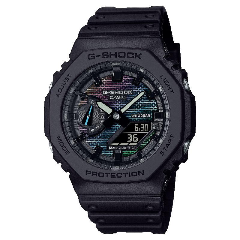

Casio G-SHOCK Men s Resin 200M Water Resistant Analog Shock Resistant Quartz Watch GA-2100RW-1A чёрный