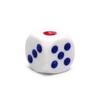 10pcs 10mm High Quality Gambling Game Dice White with Blue and Red Dotd Six Sided Spot Dices Poker Chips for Ktv Pub Party
