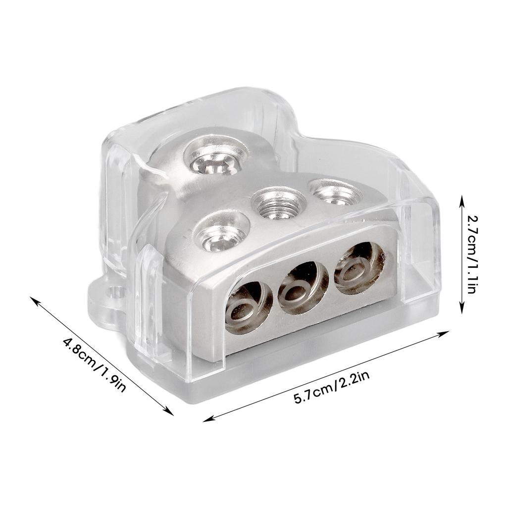 3‑Way Power Distribution Block Holder Distributor Connecting Block for Cars