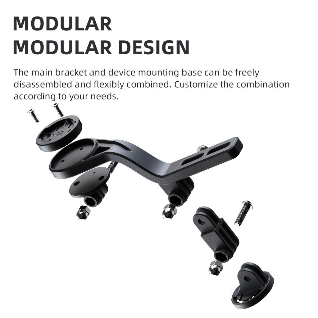 Bicycle Computer Holder Easy To Install Cycling Computer Extended Mount Out Front Cycling Computer Mount for Garmin Speedometer