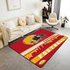 Erose Braut Fußball Stadt Bereichsteppich 4'11" x 3'3" Fußballteppich für Jungen Mädchen Braun Rot Rugby Spiel Teppich Fußballfans Schlafzimmer Dekor Sport B