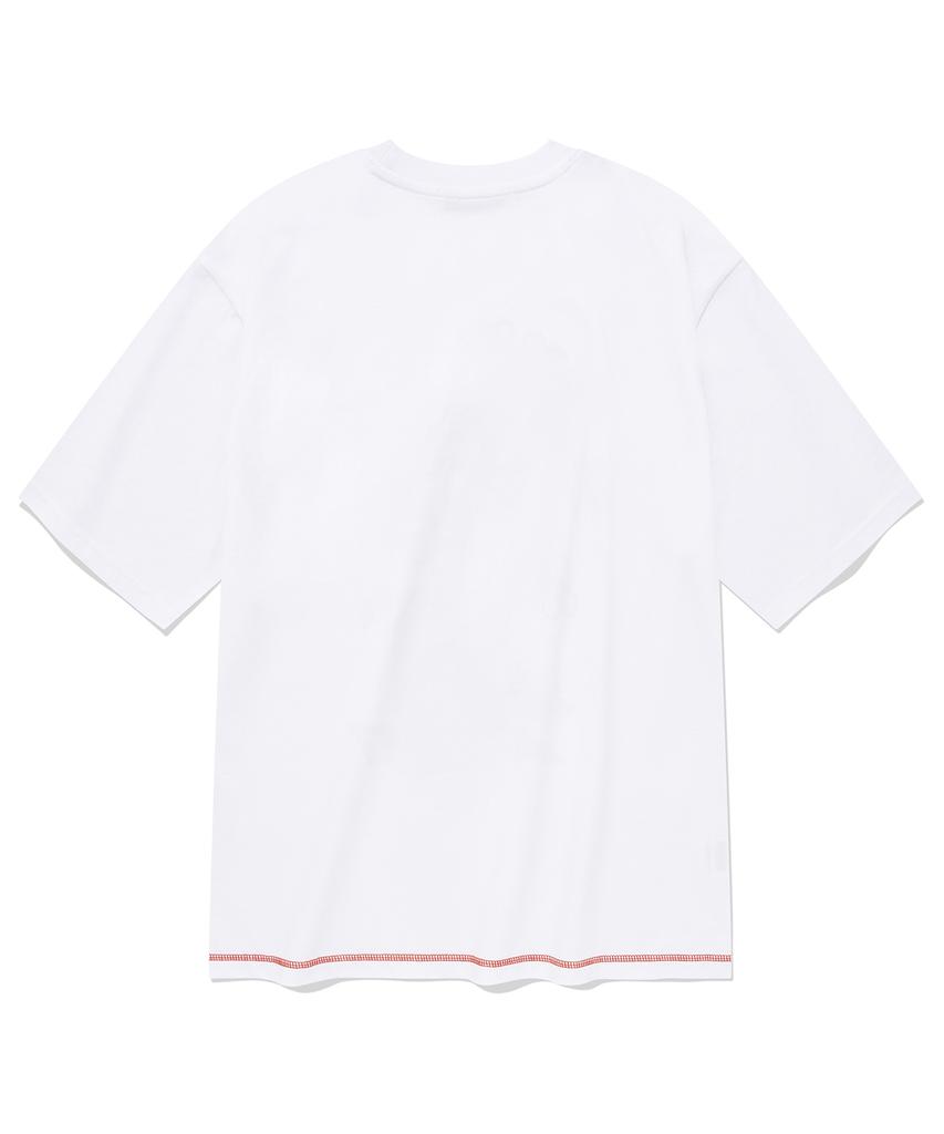 Palet Drawing Base Short Sleeve T-Shirt White
