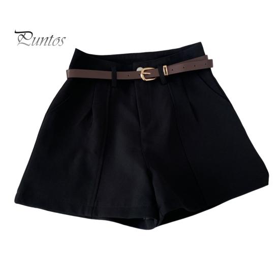 

Женские шорты с высокой талией, застежкой-молнией, однотонные повседневные шорты с карманами, универсальные летние шорты S чёрный