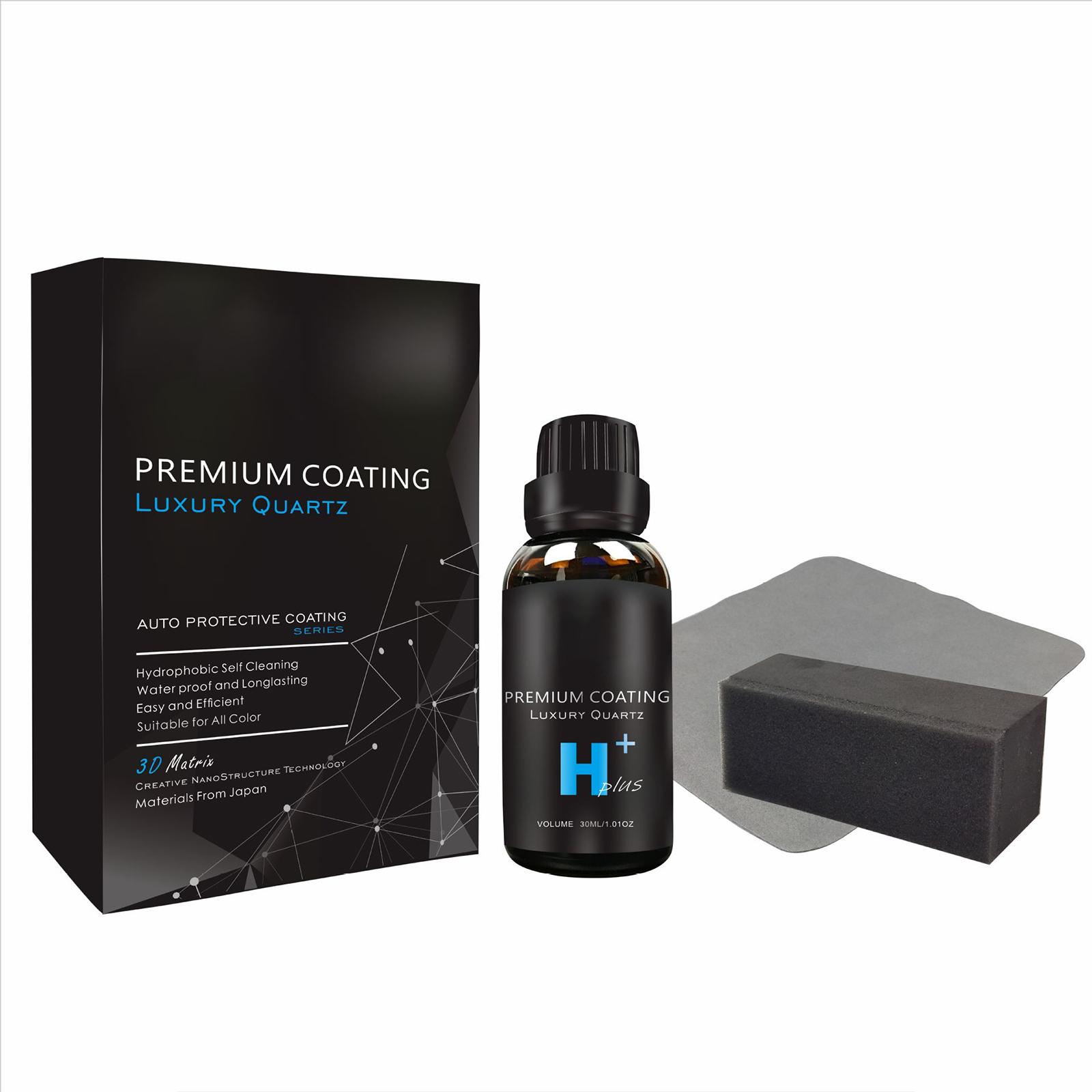 

9H Nano Ceramic Coatin Hydrophobic Gloss Shine Easy to Use Paint Protections Agent Car Refurbishing Agent 30ml