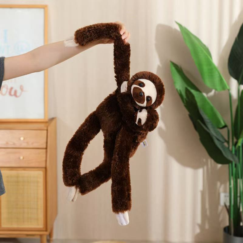 50/70cm Latest Simulation Hanging Monkey Doll Stuffed Plush Toy Cartoon Anime Cute Pillow Children's Birthday Gift Fun Doll