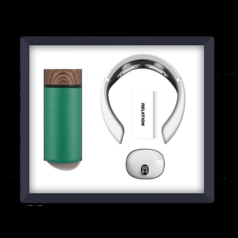 

Умная термокружка, массажер для шеи и подарочный набор Bluetooth-наушников