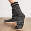 Men's Slippers For Home Thicken Warm Floor Slippers Socks Non-Slip Indoor Fashion Plush Slippers Socks House Shoes Male Luxury