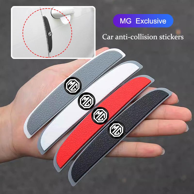 4Pcs Rubber Anti Collision Strip Car Door Rearview Mirror Protector Stickers For MG Cyberster MG3 MG5 MG7 MG6 ZS ES5a ONE HS MG4 qdw2