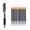 Einziehbares Gelschreiber-Set, schwarze/rote/blaue Tinte, farbiger Gelstift, 0,5 mm, austauschbare Nachfüllungen, Büro- und Schulbedarf, Schreibwaren, Signierstift