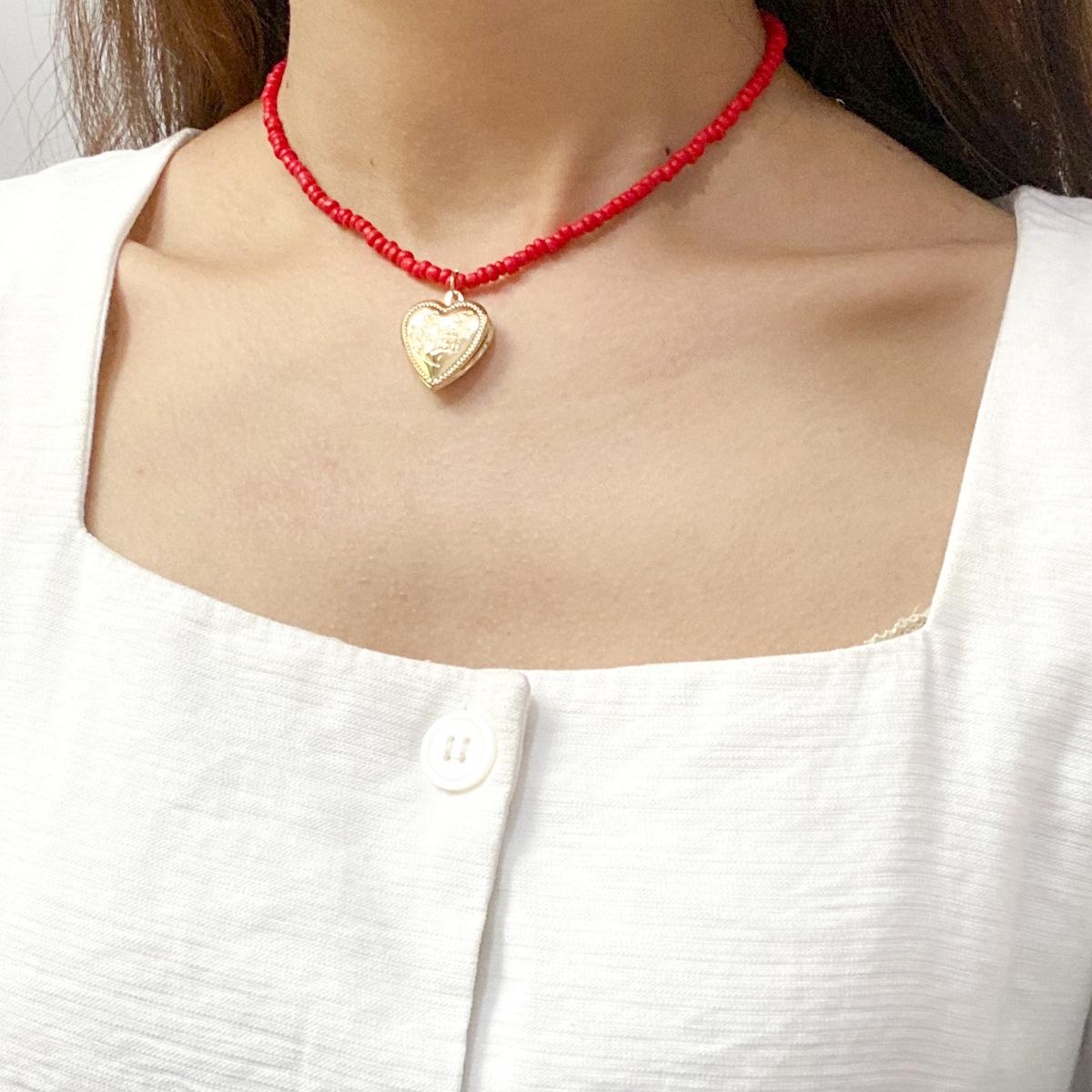 

Stylish Alloy Geometric Pendant Necklace With Colorful Beads For Womens Fashion Accessories XH0398