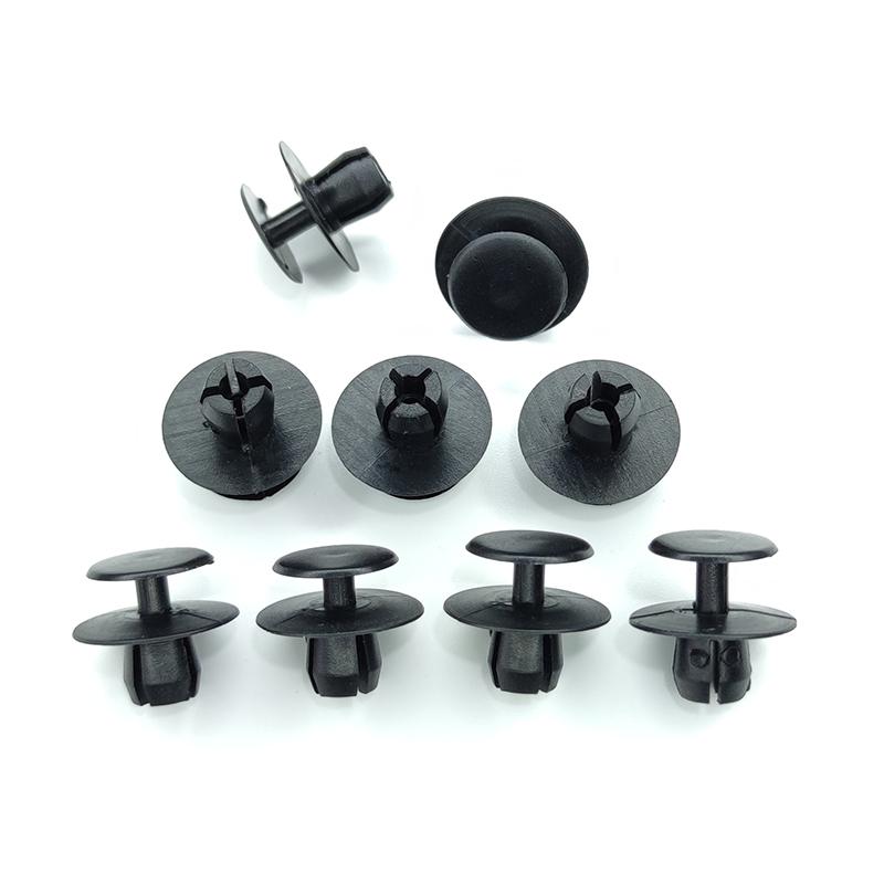 50Pcs Car Bonnet Hood Ulation Pad Fixing Clips Plastic Rivet For Mercedes-Benz 8mm Trim Clips  A 1239900292 Push Type Buckle