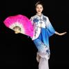 Long Imitation Belly Dancing Fan 26cm Long Silk Fans Hot Sell Gradient Color  Dance Bamboo Fans