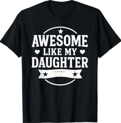 Genial wie meine Tochter Herren Lustiges Vatertag Papa T-Shirt