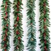 Christmas Encryption 2.7m Flocked Vine Door Hanging Decoration