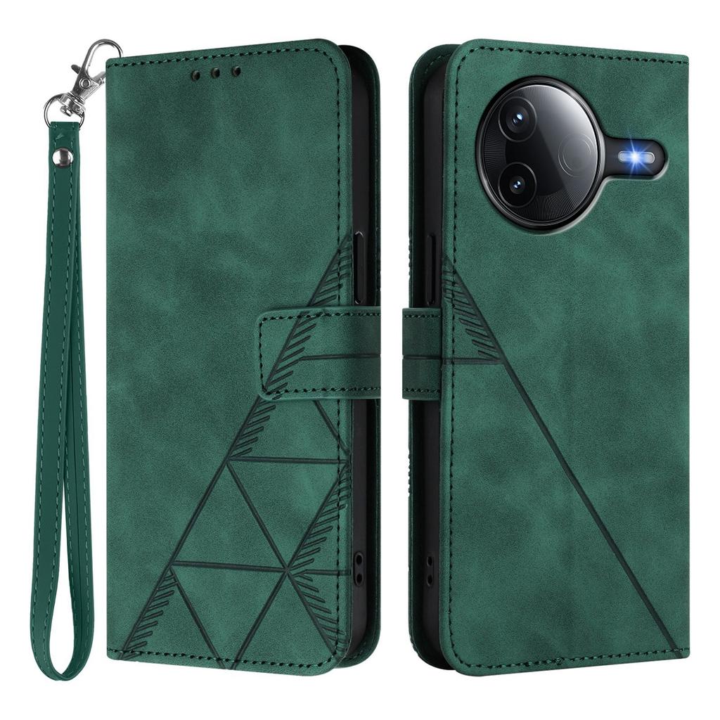 Für Xiaomi Redmi K80 5G/Xiaomi Poco F7 Pro 5G Lederhülle mit Handschlaufe Brieftasche Ständer Handyhülle