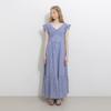 Wednesday Delight Wd_Blue Vertical Stripes Dress