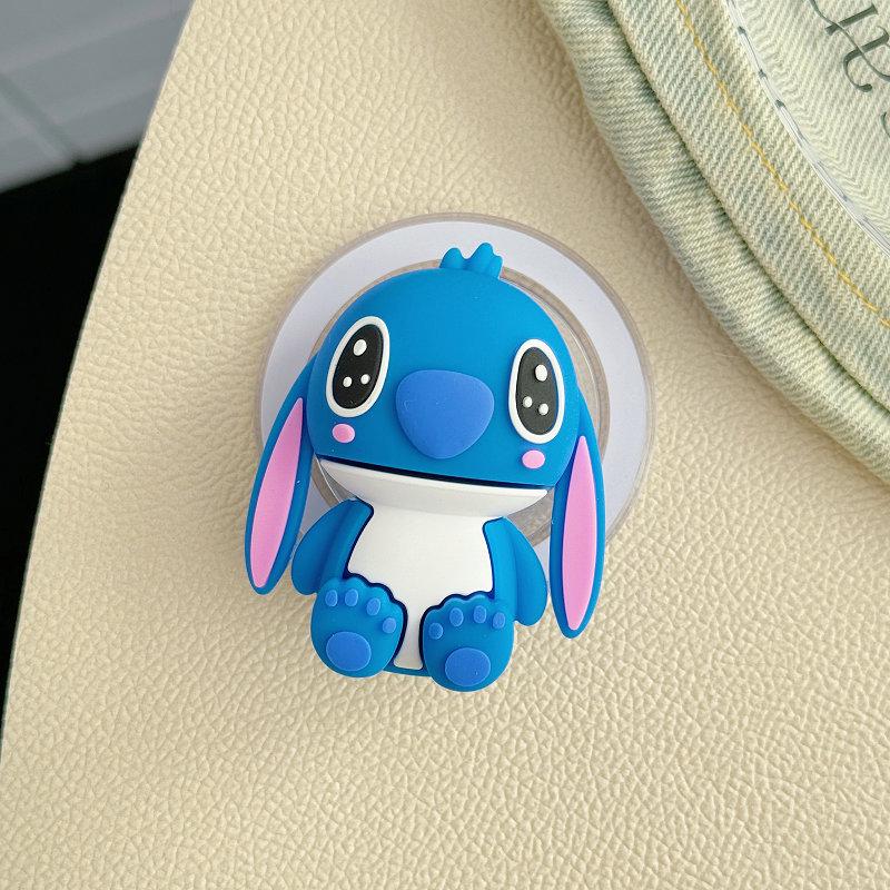 3D Cartoon Silicone Doll Phone Stand & Magnetic Anti-Drop Airbag Buckle