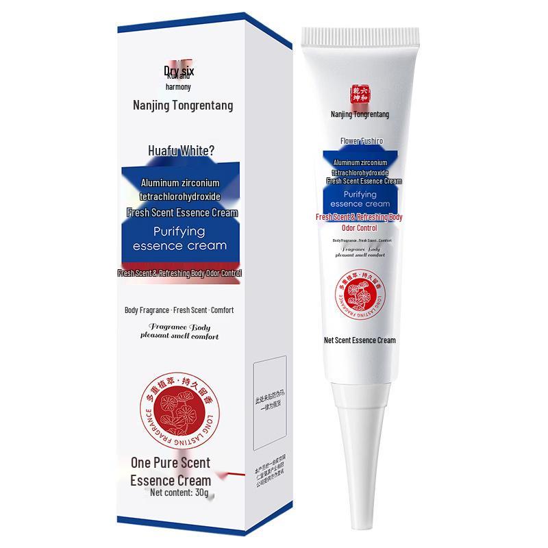 Liuhe Qiankun Refreshing Long-lasting Non-greasy Deodorant Cream for Underarms, Odor Removal, Sweat Protection