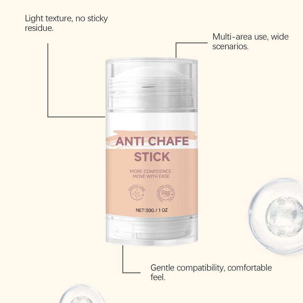 Anti-Friction Skin Balm Stick Feet & Heels, Forearms Moisturizing Relieves discomfort from friction Daily care