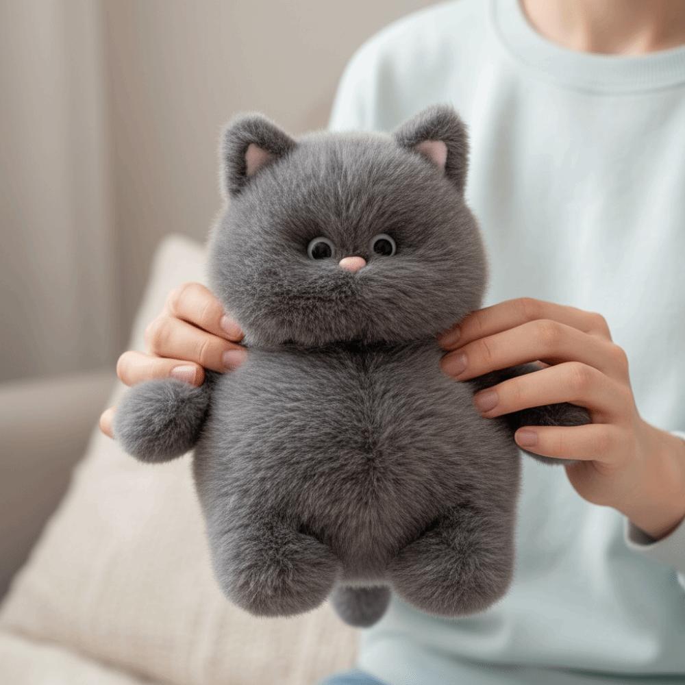 Fluffy Design White Cat Plush Toy Soft Toys Plush Animal Ideal Gift Stuffed Animal  Home Decor