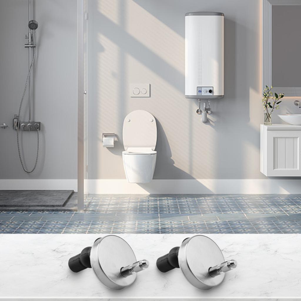 Brand New Toilet Seat Hinges Heavy Duty Hinge Stainless Steel + Plastic Strong Top Close Release Quick Replacement
